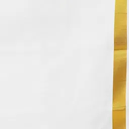 Ramraj Pure Cotton Zari Border Dhoti image 4