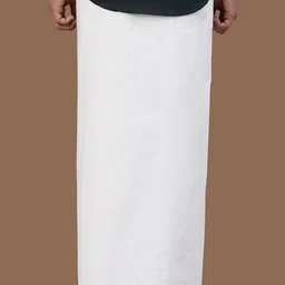 WHITE HEART Men Pack of 2 Dhotis image 4