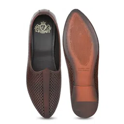 ATESBER by Inc.5 Men Laser Cut Leather Mojaris image 4
