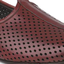 ATESBER by Inc.5 Men Laser Cut Leather Mojaris image 5