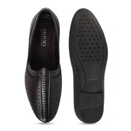 FAUSTO Men Perforated Lightweight Mojaris image 5