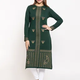 KEIKO Women Green Ethnic Motifs Printed Kurta image 5