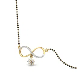 dishis 14K/18K BIS Hallmark Yellow Gold and certified Diamond Tanmaniya pendant for Women1 image 3