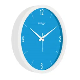 random Tic Toc Blue Plastic Wall Clock image 3