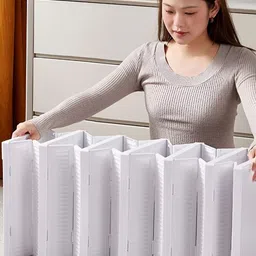 TIED RIBBONS Set Of 3 White Shoe Rack Organiser image 5