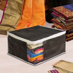 prettykrafts Set of 9 Black Saree Organisers image 1