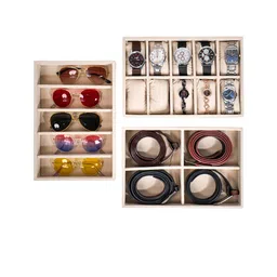 La Trove Cream 3 Pieces Regular Drawer Organiser-picture-10