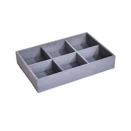 La Trove Grey Regular Makeup Organiser image 3
