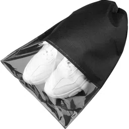 atorakushon Set Of 6 Black Solid Shoe Organiser image 2