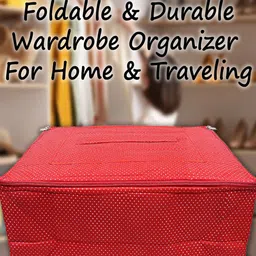 Kuber Industries Red Dot Printed Clothes Storage Bag-image-4