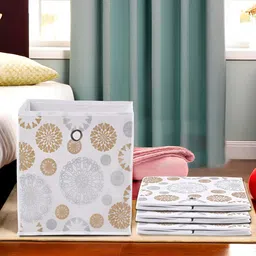 Kuber Industries White Set of 4 Regular Multi-Utility Organisers-picture-13