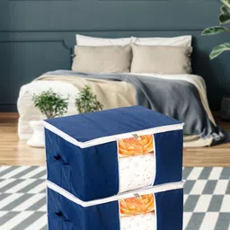 Kuber Industries Blue 2 Pieces Clothing Storage Organisers-picture-23