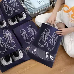 YELONA Blue & Transparent 6 Pieces Waterproof Shoes Organisers-picture-42