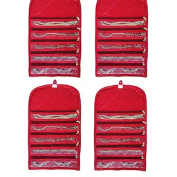 atorakushon Set Of 4 Solid Jewellery Makeup Bag Storage Organisers image 2