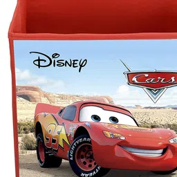 Kuber Industries Red & Blue McQueen Car Printed Non-Woven Foldable Storage Box image 4