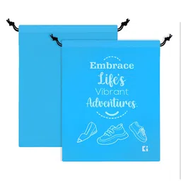 Kuber Industries Black and Blue 8 Pieces Regular Travel Storage Shoe Organisers image 4