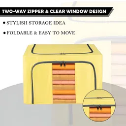 Kuber Industries Blue & Yellow 3 Pieces Drawer Organisers image 4