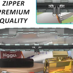 Kuber Industries Grey & Transparent 6 Pieces Water Resistant Makeup Organisers image 3