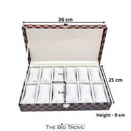 La Trove Brown & Beige Checked Regular Separator Organisers image 5