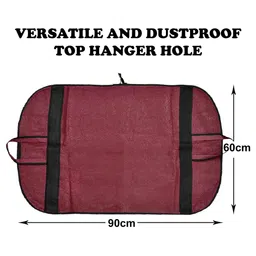 Kuber Industries Maroon 6-Pieces Embossed Coat Covers image 4