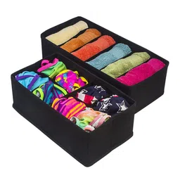 HOUSE OF QUIRK Black Solid 
Drawer Organisers image 5