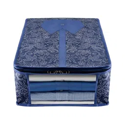 Kuber Industries Navy Blue 9 Pieces Printed Fabric Multi-Utility Organisers image 5