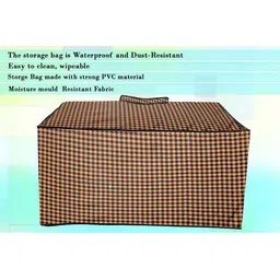 Stylista Brown 2 Pieces Checked Water Resistant Sweater Bags image 2