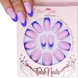 BEROMT 12 Pcs Long-Lasting Reusable Lightweight Salon Finish Press on Nail Tips- Shade 150 image 1