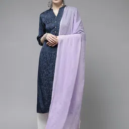 ADA Lavender Mukaish Work Sustainable Dupatta with Hand Embroidered Border-picture-44