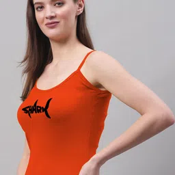 FBAR Typography Printed Bio Wash Cotton Camisole image 3