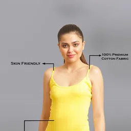 FBAR Pack Of 2 Non-Padded Pure Cotton Skin Friendly Camisoles image 3