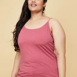 max Women Plus Size Pink Solid Camisoles-picture-32