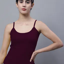 FBAR Pack Of 2 Sleeveless Non Padded Bio Wash Cotton Camisoles image 4