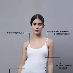 FBAR Pack Of 2 Non Padded Bio-Wash Cotton Camisoles image 3