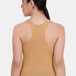 Reveira Non Padded Sleeveless Stretchable T-Back Camisole image 3