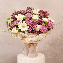 Purple n White Roses Floral Display-picture-21