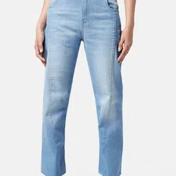 SF JEANS by Pantaloons Women Boyfriend Fit High-Rise Heavy Fade Cotton Jeans-picture-26