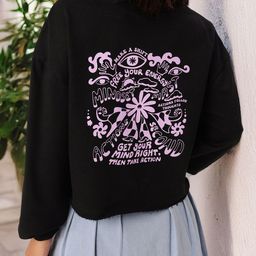 DressBerry Effortless Style Printed Cotton Terry Relaxed Fit Sweatshirts-picture-31