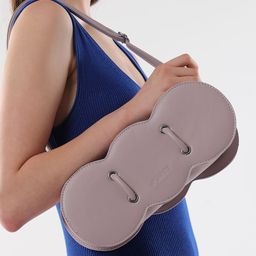 HAUTE SAUCE by Campus Sutra Leather Bowling Shoulder Bag with Bow Detail-picture-6
