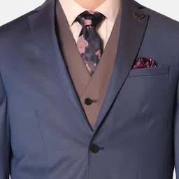 Blackberrys Men 3-Piece Slim-Fit Single-Breasted Formal Suit image 5