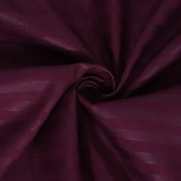 HOSTA HOMES Purple Striped Fitted 280 TC Single Bedsheet with 1 Pillow Covers image 2