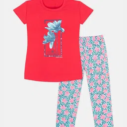 Tee Weavers Girls Printed Night suit-picture-28