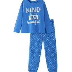 Honeyhap Girls Printed Pure Cotton Night suit-image-58
