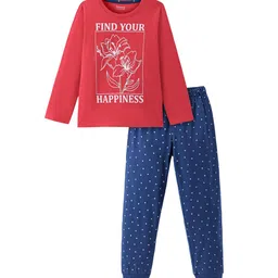 Honeyhap Girls Typography Printed Night suit-picture-58