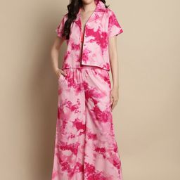 Claura Tie & Dye Cotton Night suit-picture-24