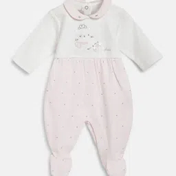 Chicco Girls Applique Leg Opening Embroidered Sleepsuit-picture-26