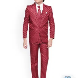 BAESD Printed Single-Breasted Shirt with Trousers And Waistcoat image 1