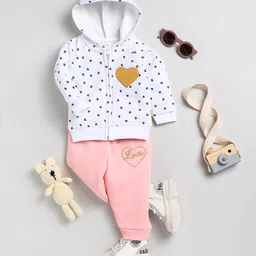 Moms Love Girls Printed Hooded Sweatshirt with Trousers-picture-18