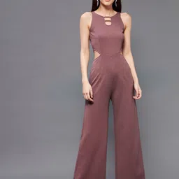 Miss Chase Mauve Basic Jumpsuit image 1