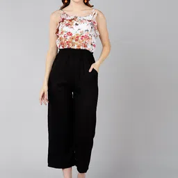 ZNX Clothing Women White & Red Printed Basic Jumpsuit-picture-41